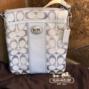Gray Coach small crossbody bag